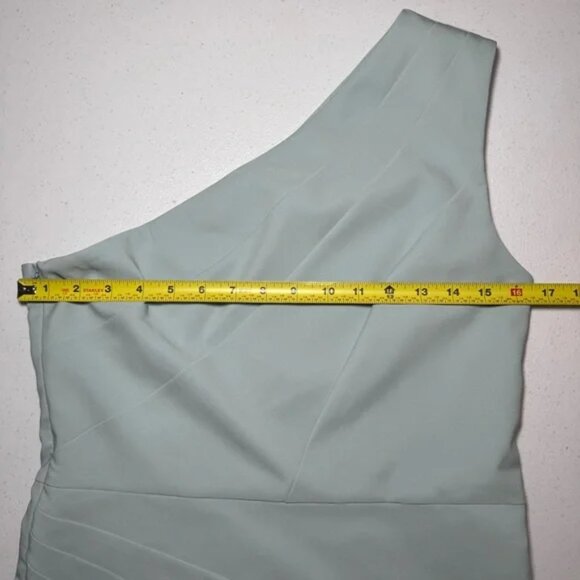 Michael Costello x Revolve Ava Dress One Shoulder Mini in Blue Size Large NEW - Picture 9 of 11
